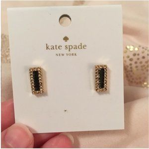 kate spade Jewelry - kate spade raising the bar black gold stud earring kate spade Jewelry - kate spade raising the bar black gold stud earring